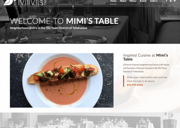 Mimi's Table - WPTallahassee, Tallahassee Web Design